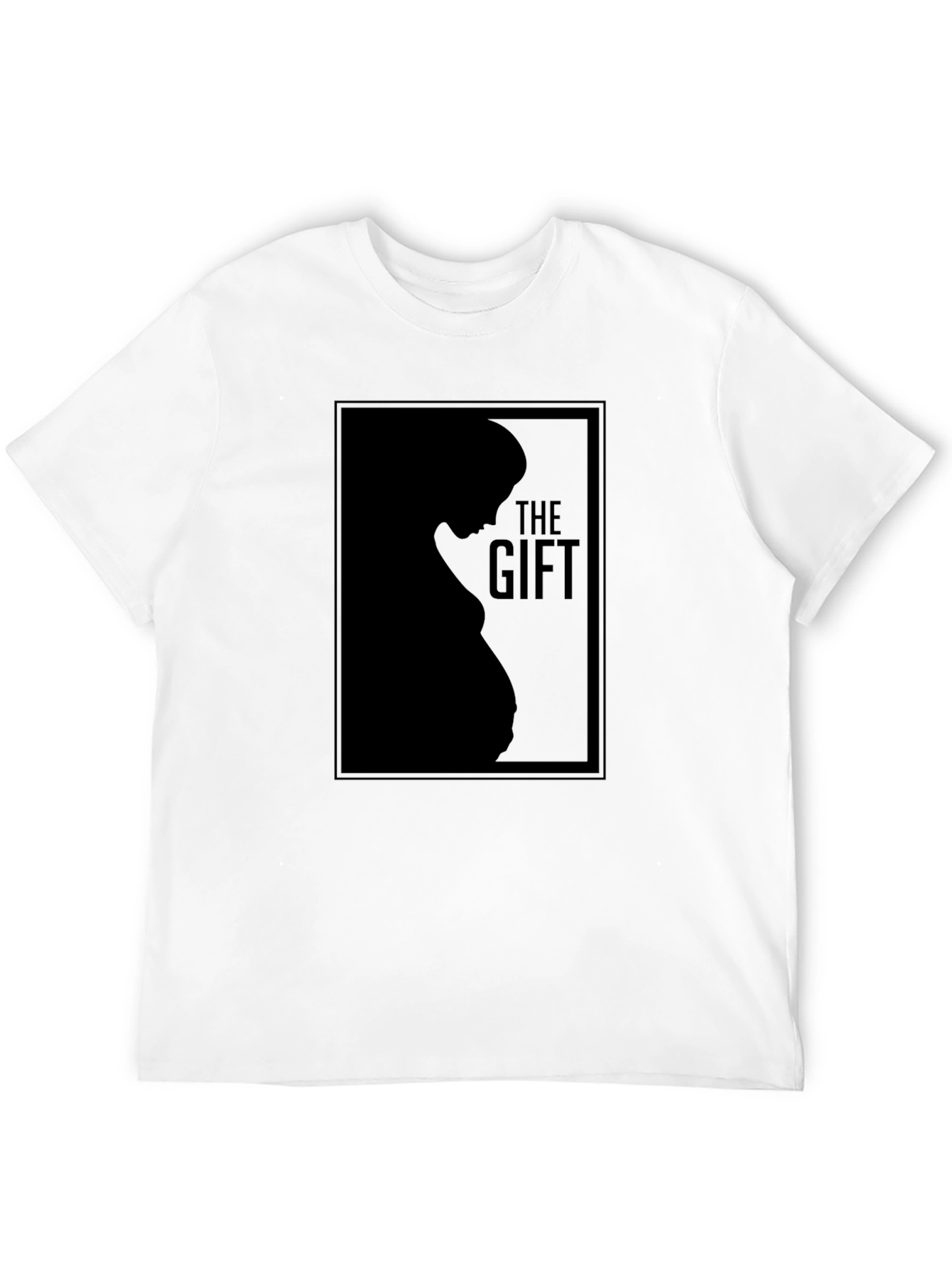 The Gift Pregnancy Silhouette T-Shirt - Black