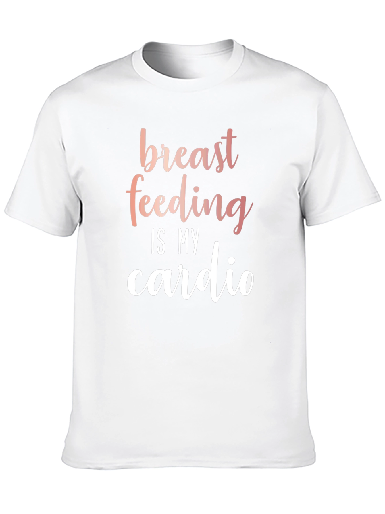 Breastfeeding is My Cardio Black T-Shirt