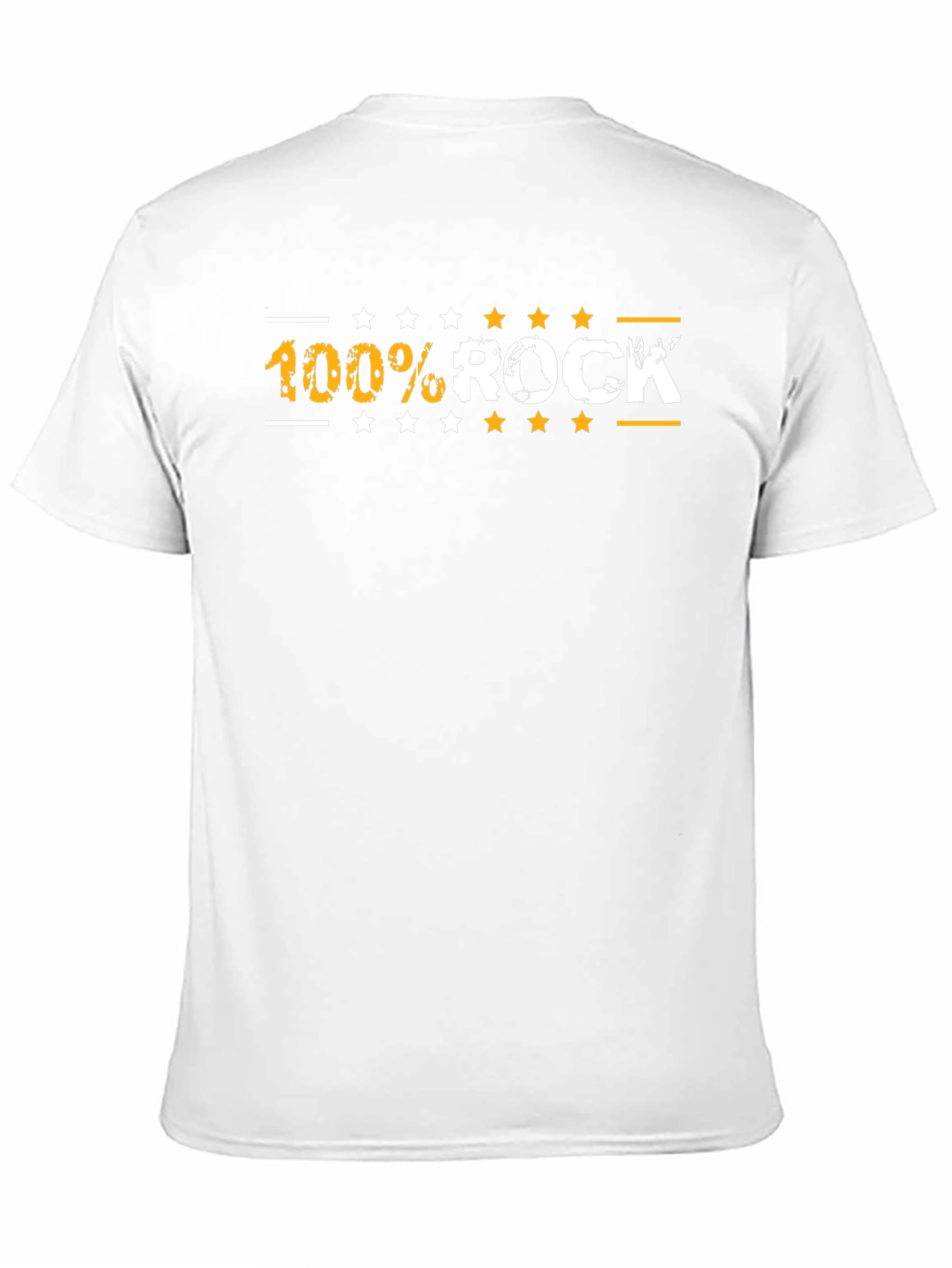 100% Rock Graphic T-Shirt - Mens Black Tee