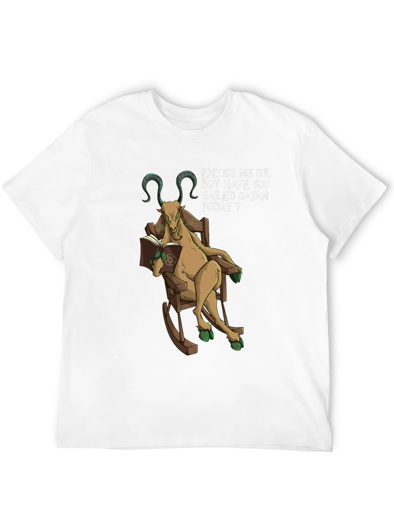 Hail Satan Funny Graphic T-Shirt