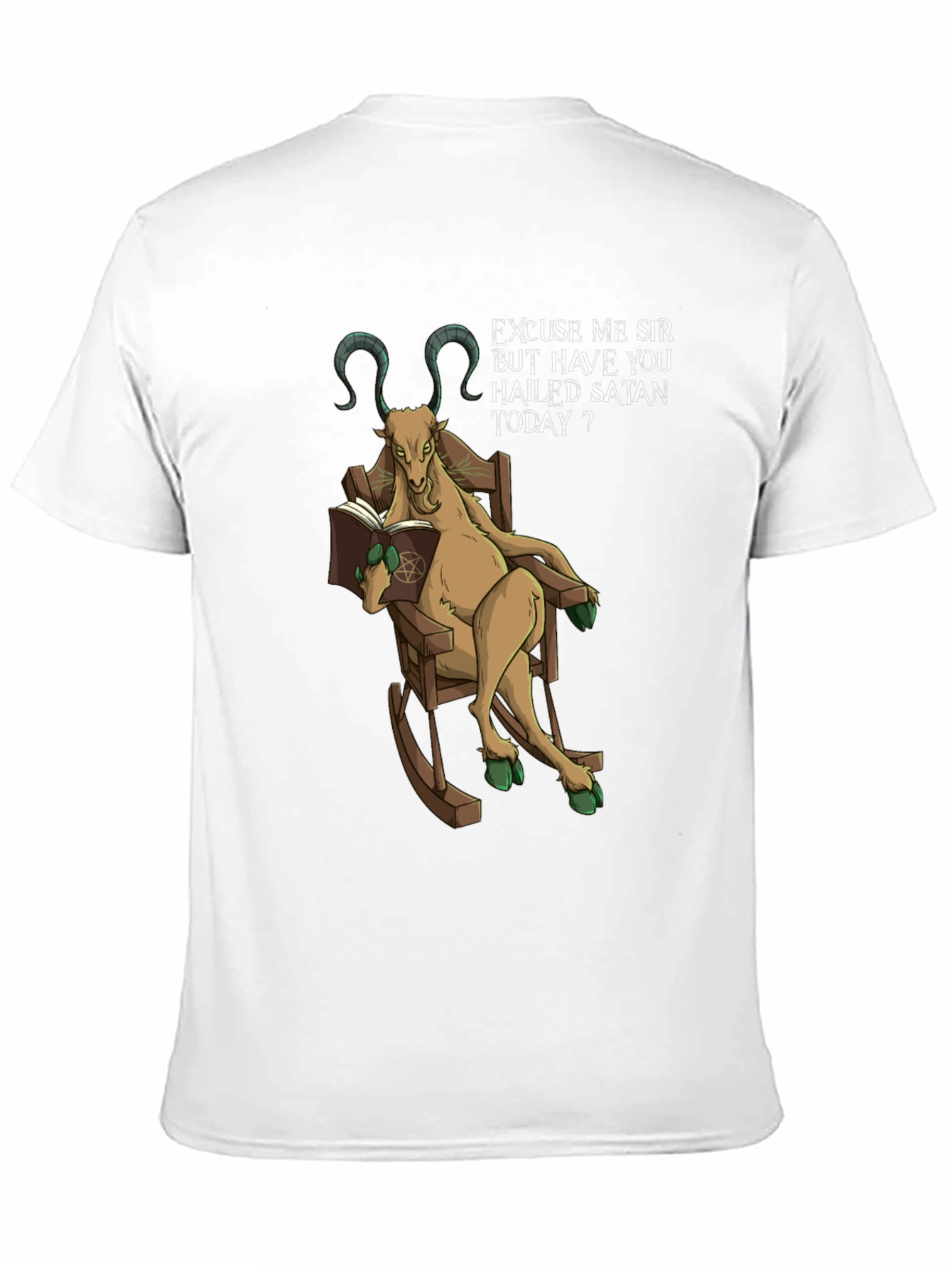 Hail Satan Funny Graphic T-Shirt