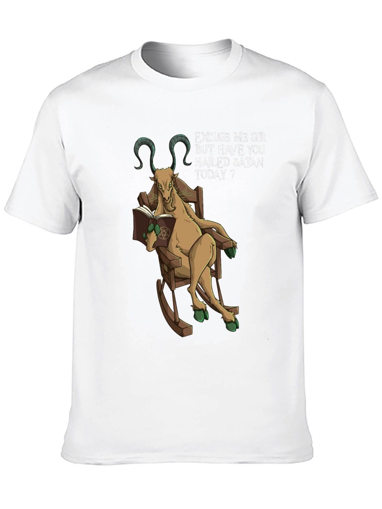 Hail Satan Funny Graphic T-Shirt