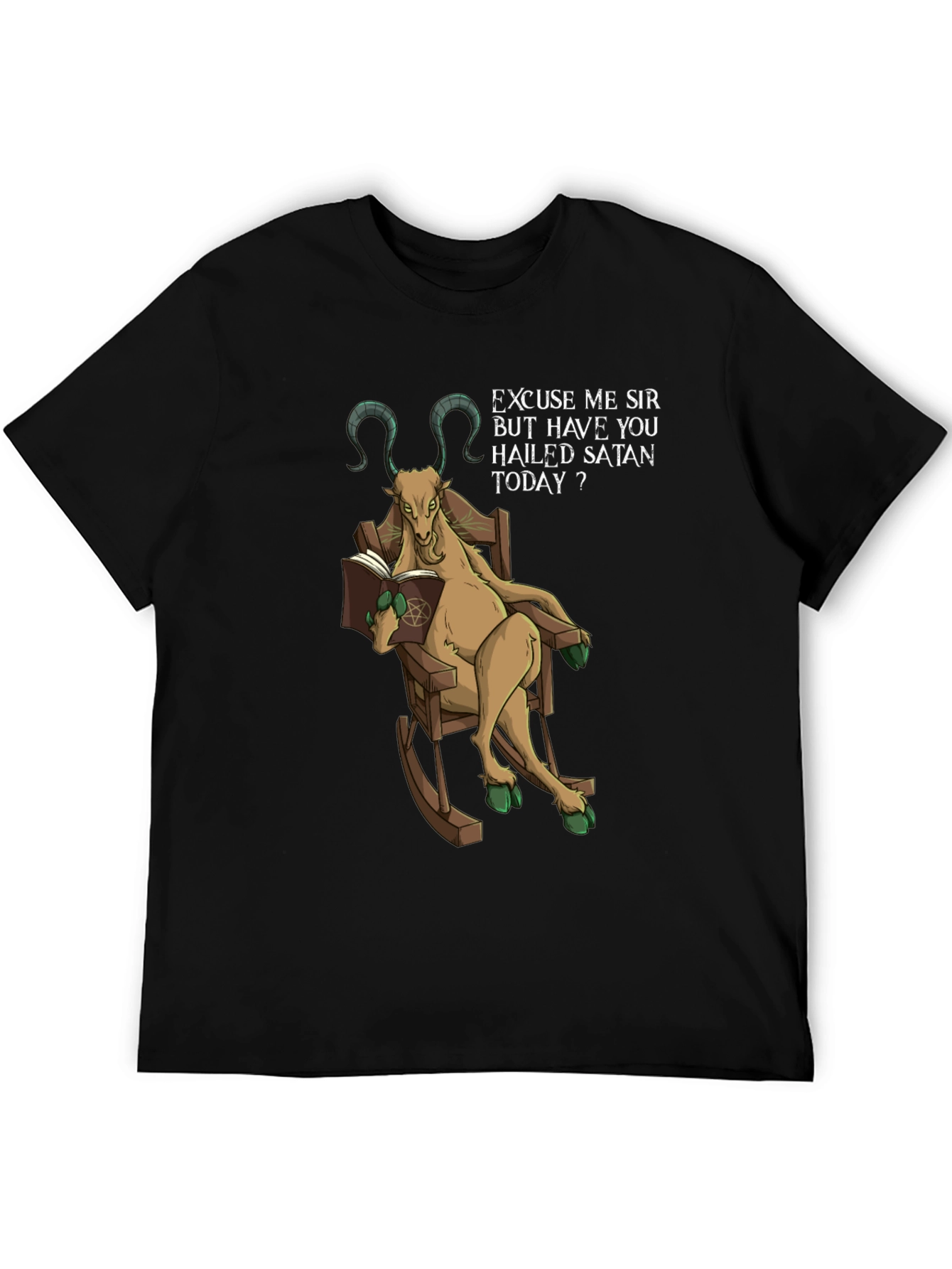 Hail Satan Funny Graphic T-Shirt
