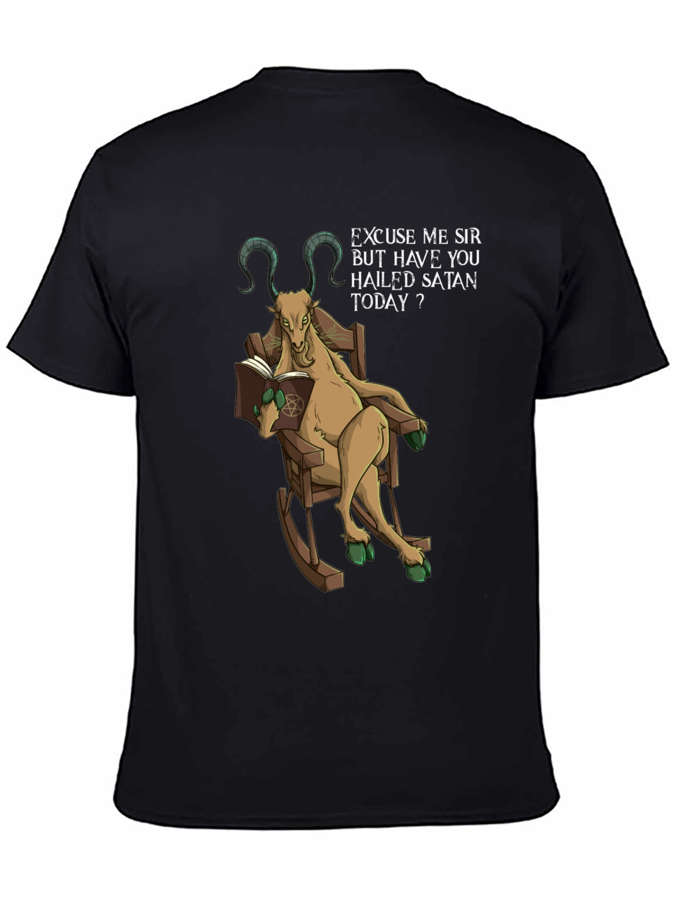 Hail Satan Funny Graphic T-Shirt