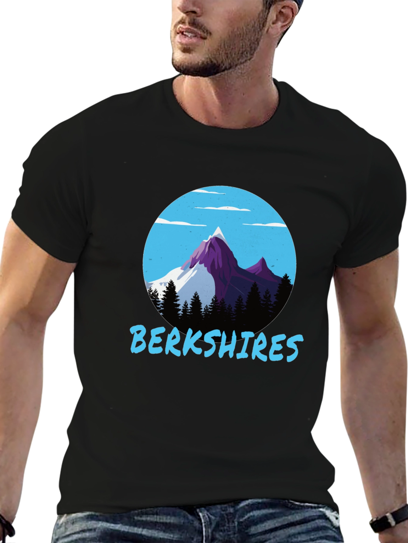 Berkshires Mountain T-Shirt - Black
