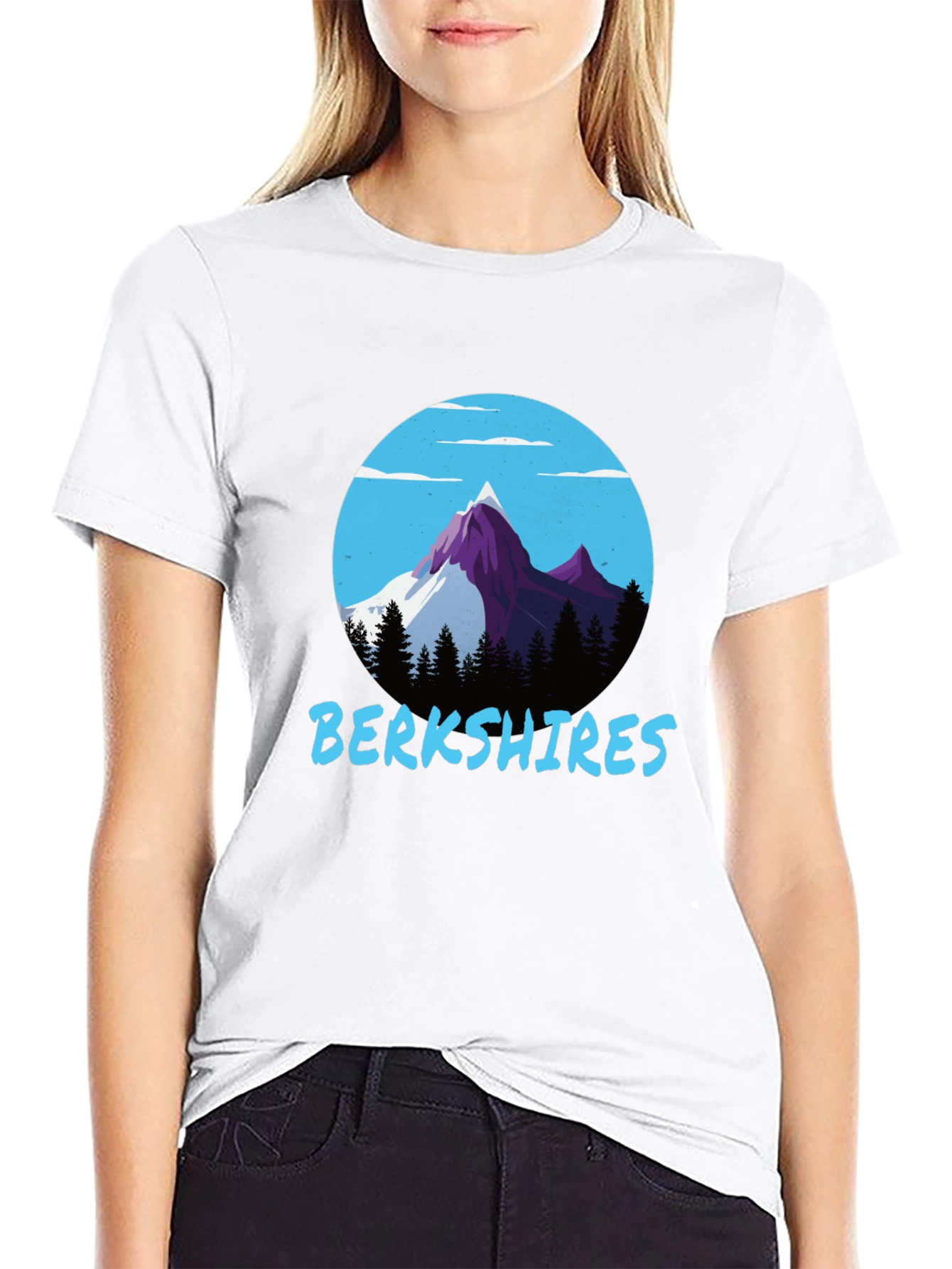 Berkshires Mountain T-Shirt - Black