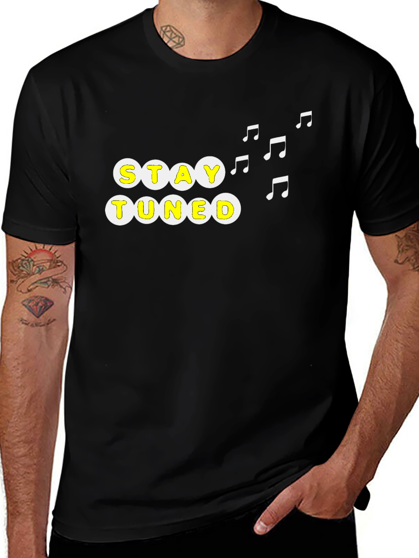Stay Tuned Graphic Tee - Music Lover Shirt