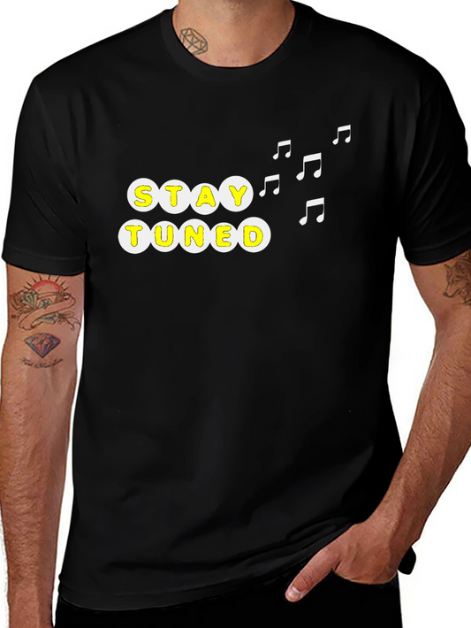 Stay Tuned Graphic Tee - Music Lover Shirt