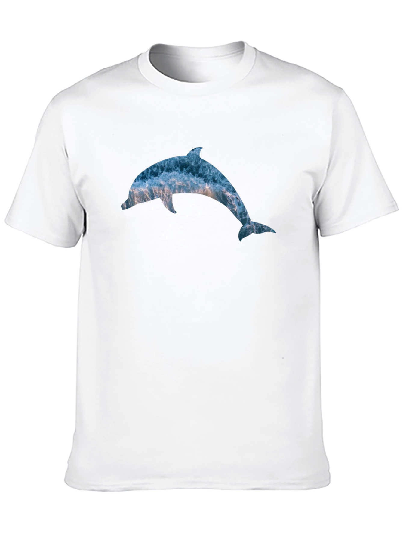 Ocean Dolphin Graphic T-Shirt - Black Cotton Tee