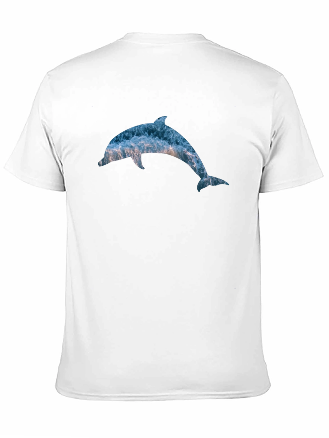 Ocean Dolphin Graphic T-Shirt - Black Cotton Tee