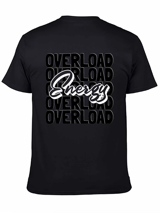 Energy Overload Black Graphic T-Shirt