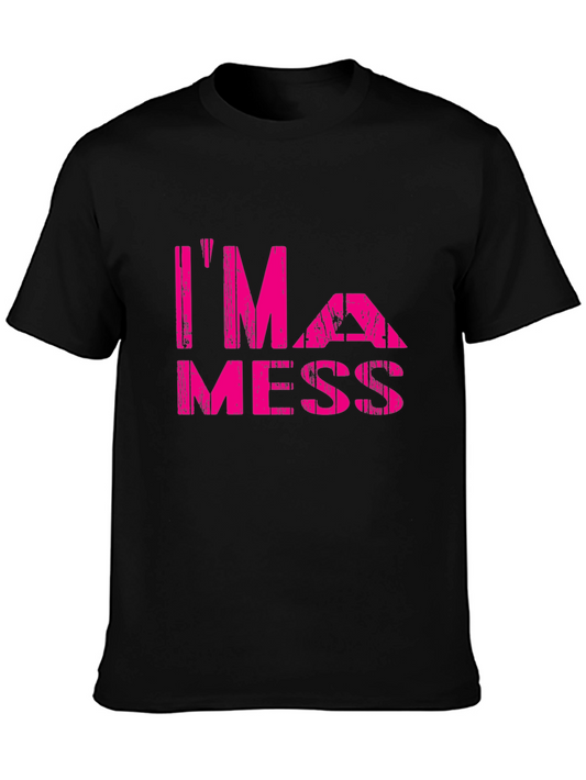 Im A Mess Distressed Graphic Tee