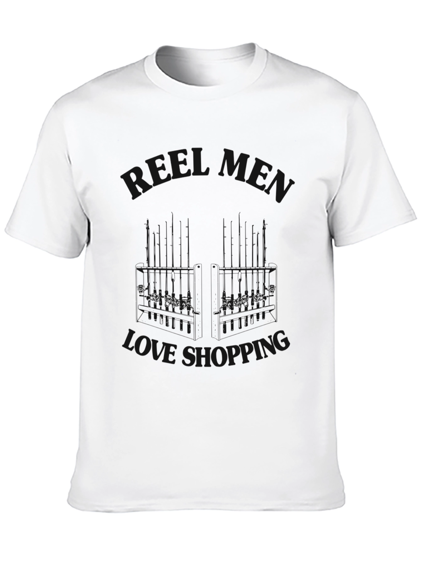Mens Black Shopping Love Tee