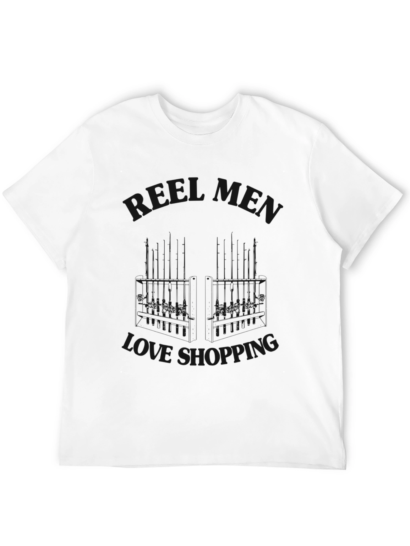 Mens Black Shopping Love Tee