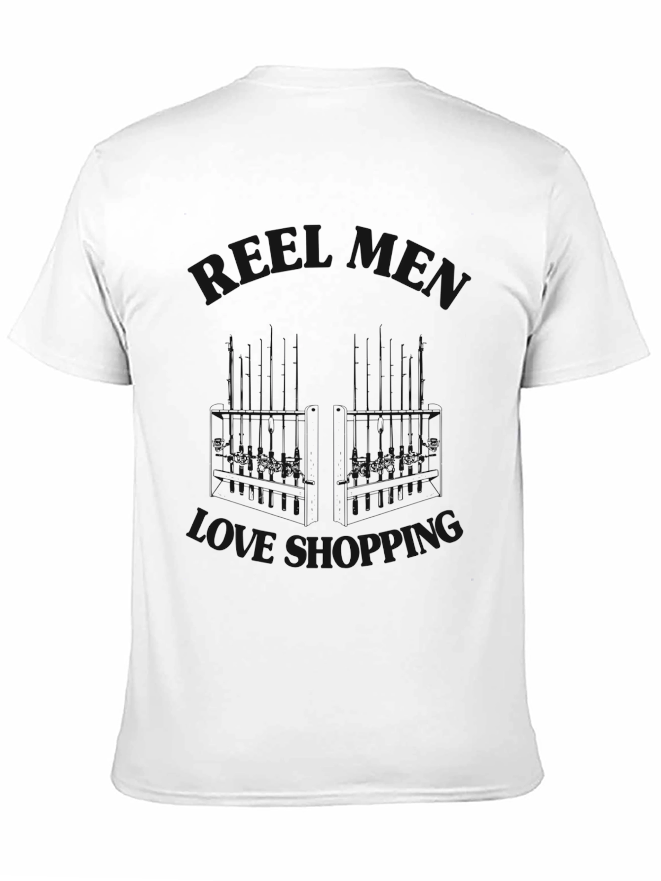 Mens Black Shopping Love Tee