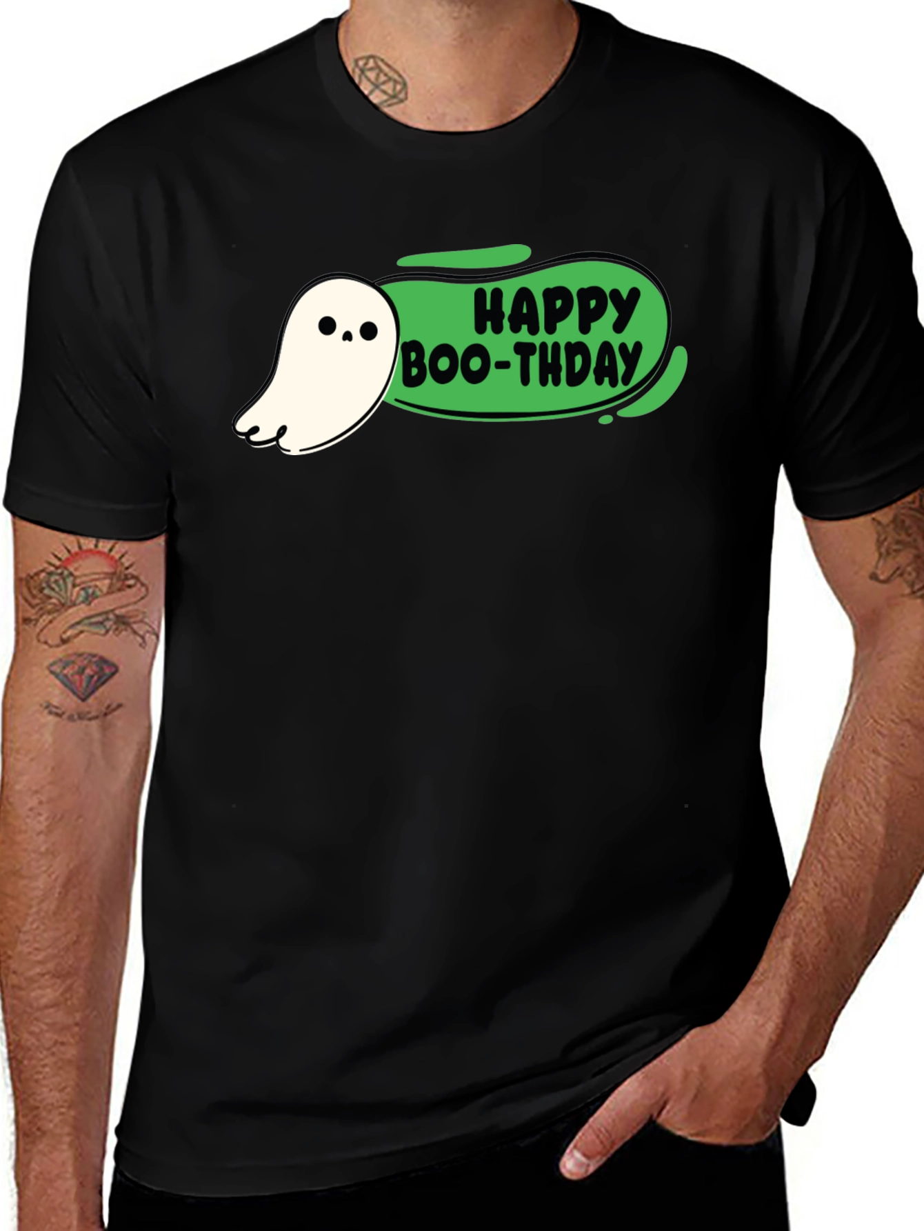 Happy Boo-thday Black T-Shirt