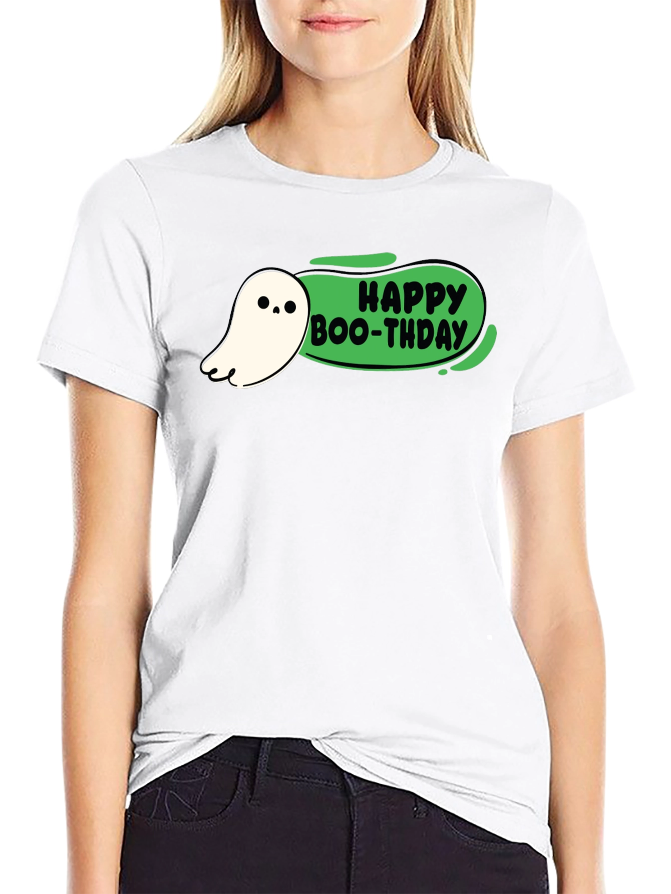 Happy Boo-thday Black T-Shirt
