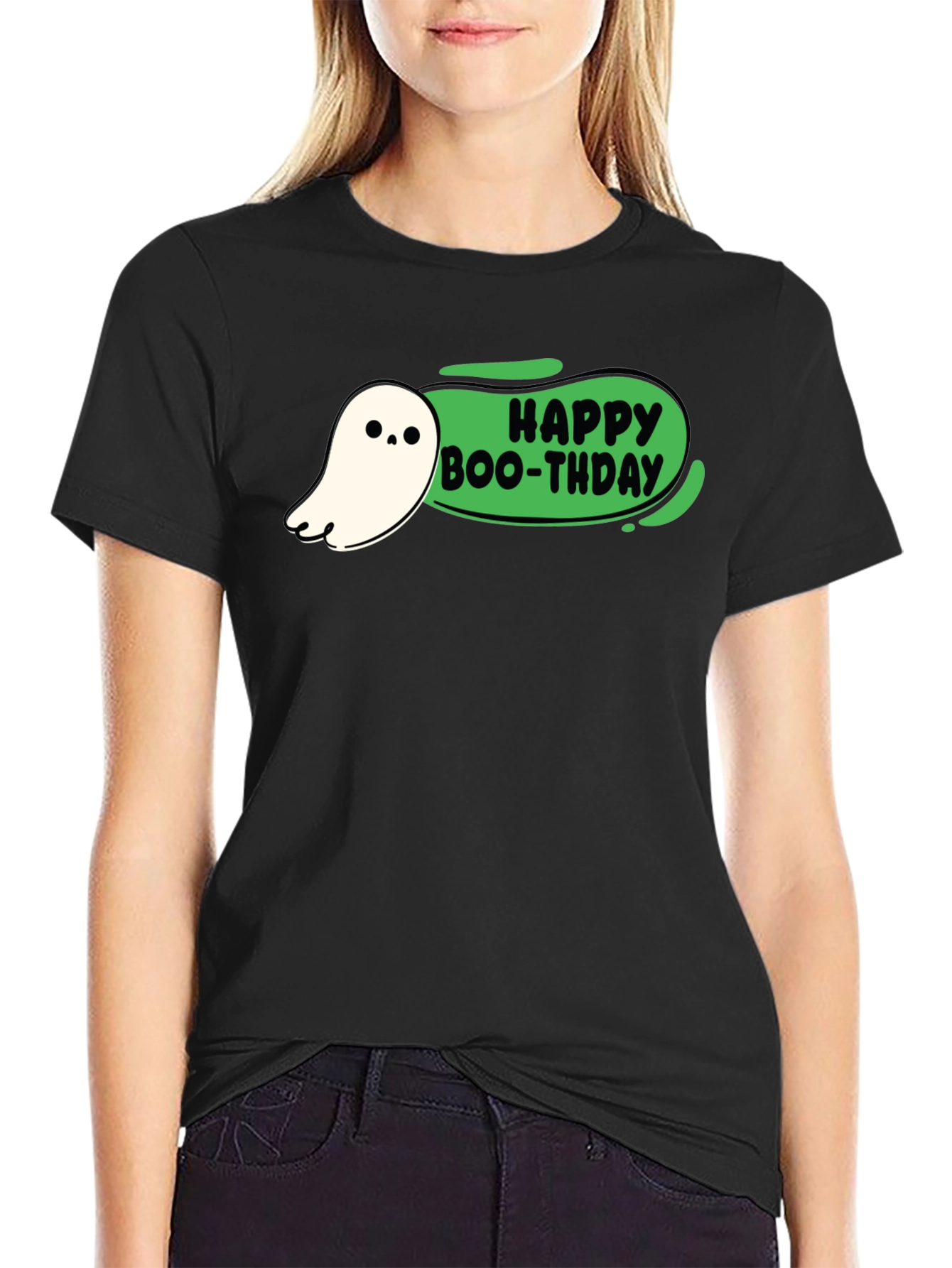 Happy Boo-thday Black T-Shirt