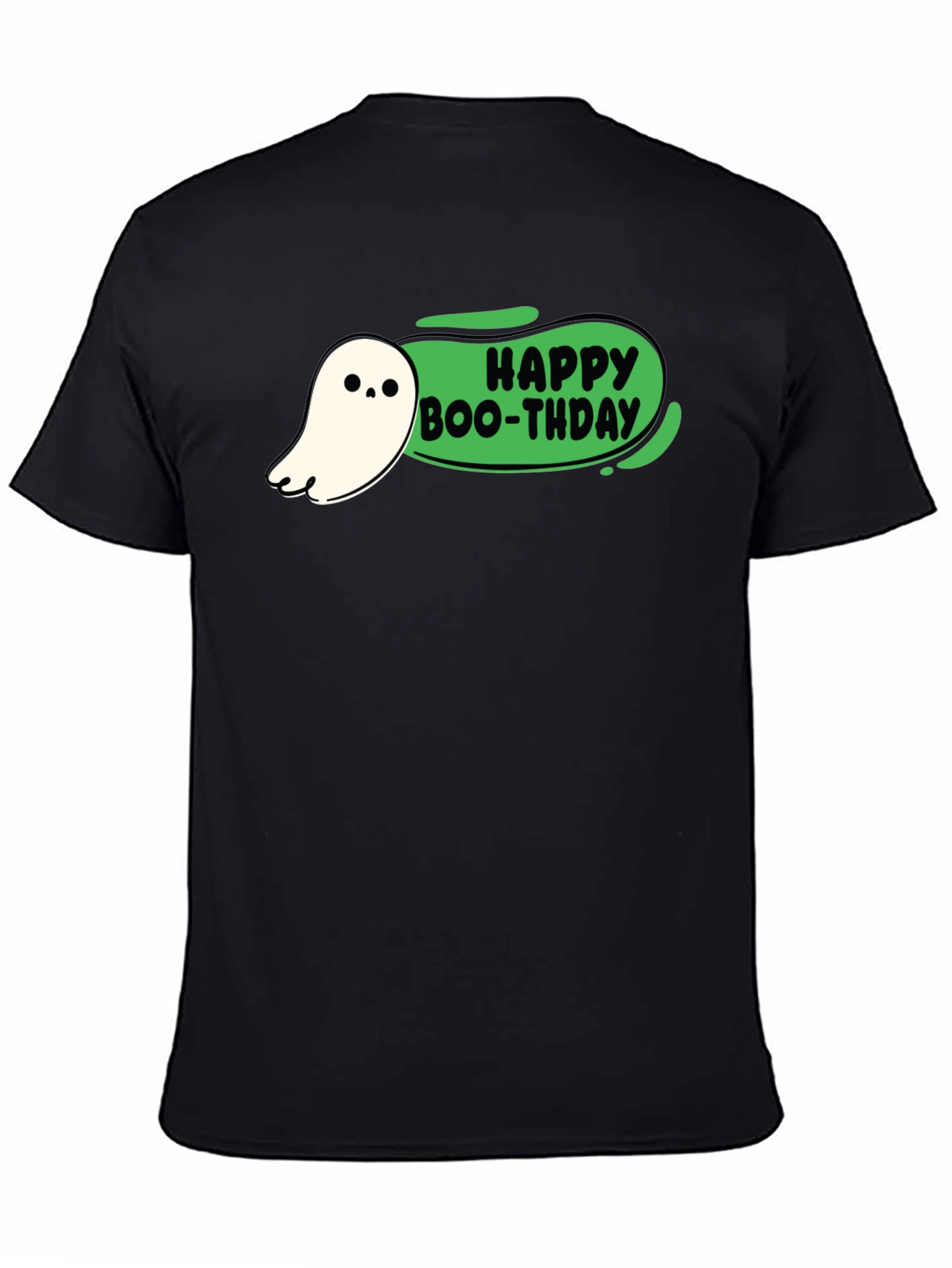 Happy Boo-thday Black T-Shirt