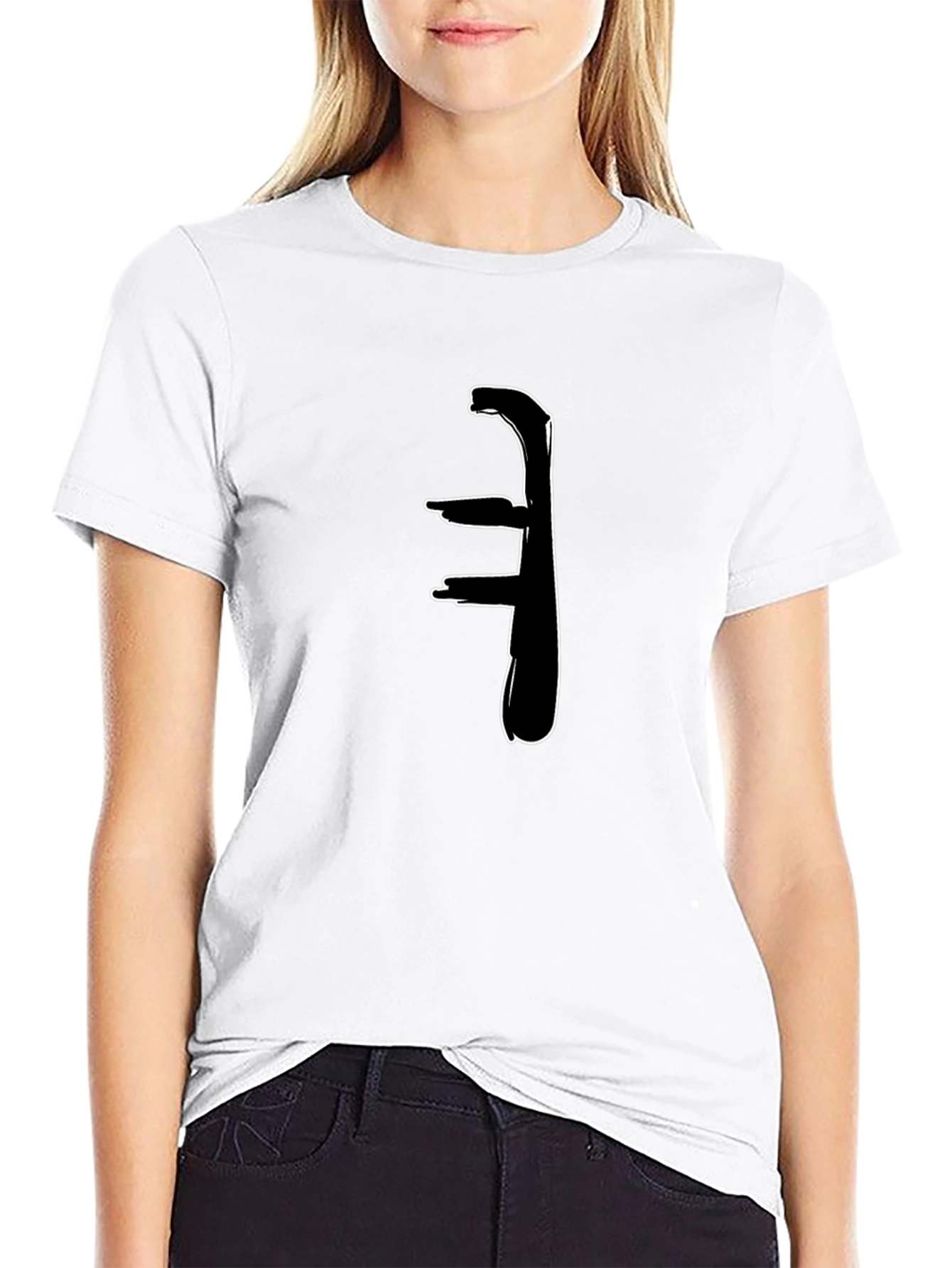 Abstract Black T-Shirt