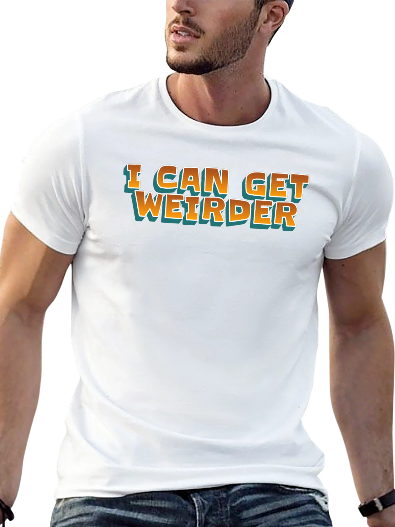 I Can Get Weirder Black Graphic Tee