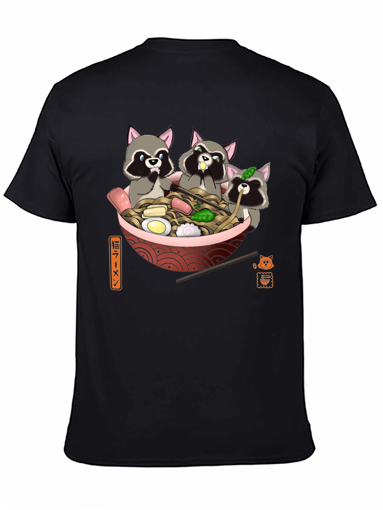Raccoon Ramen T-Shirt - Cute Graphic Tee