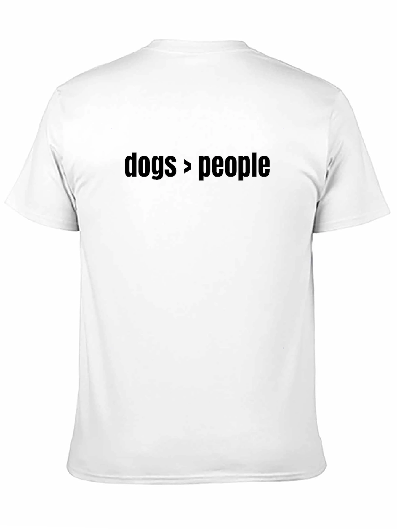 Dogs > People Graphic Tee - Black Crew Neck