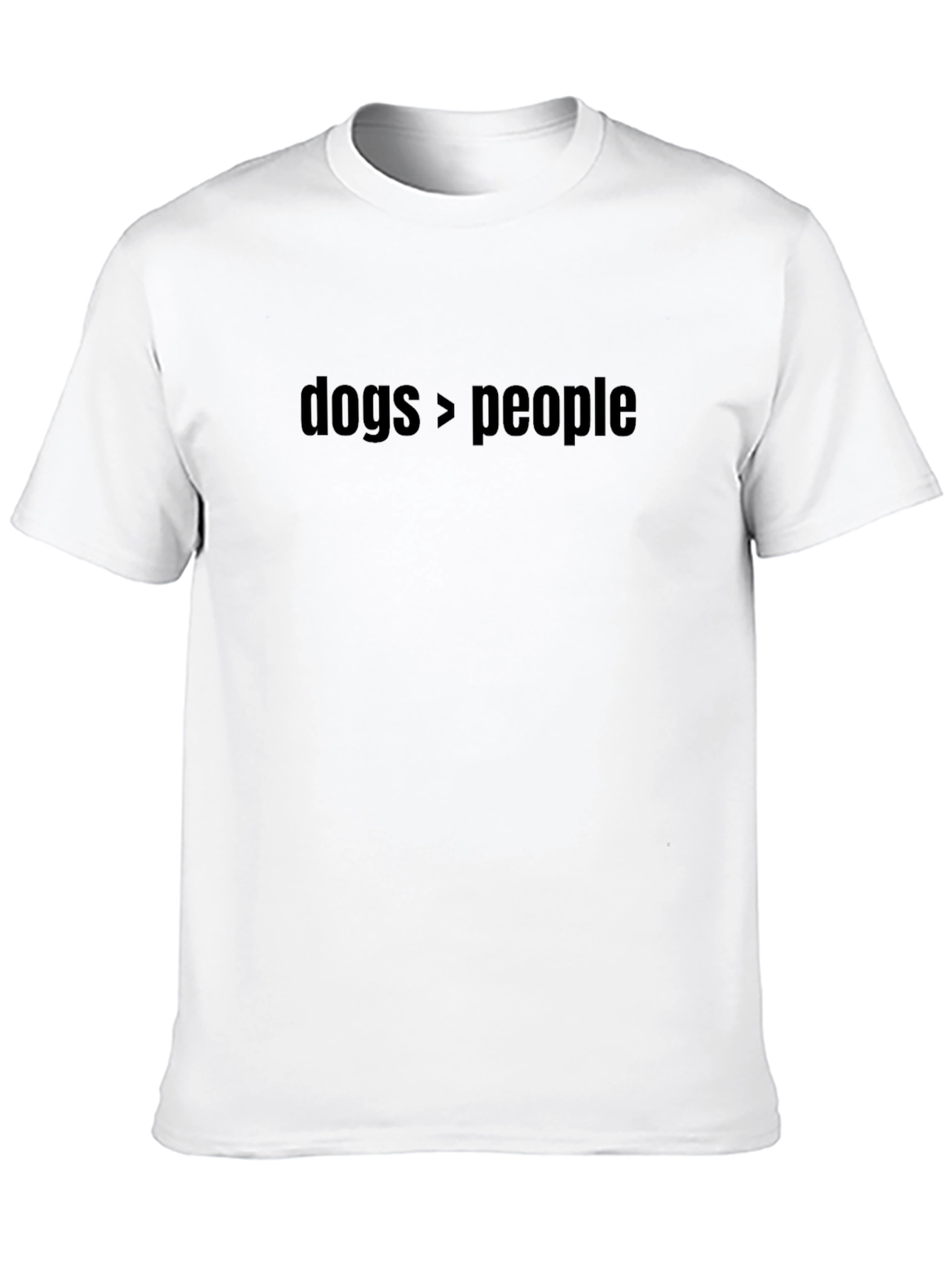 Dogs > People Graphic Tee - Black Crew Neck
