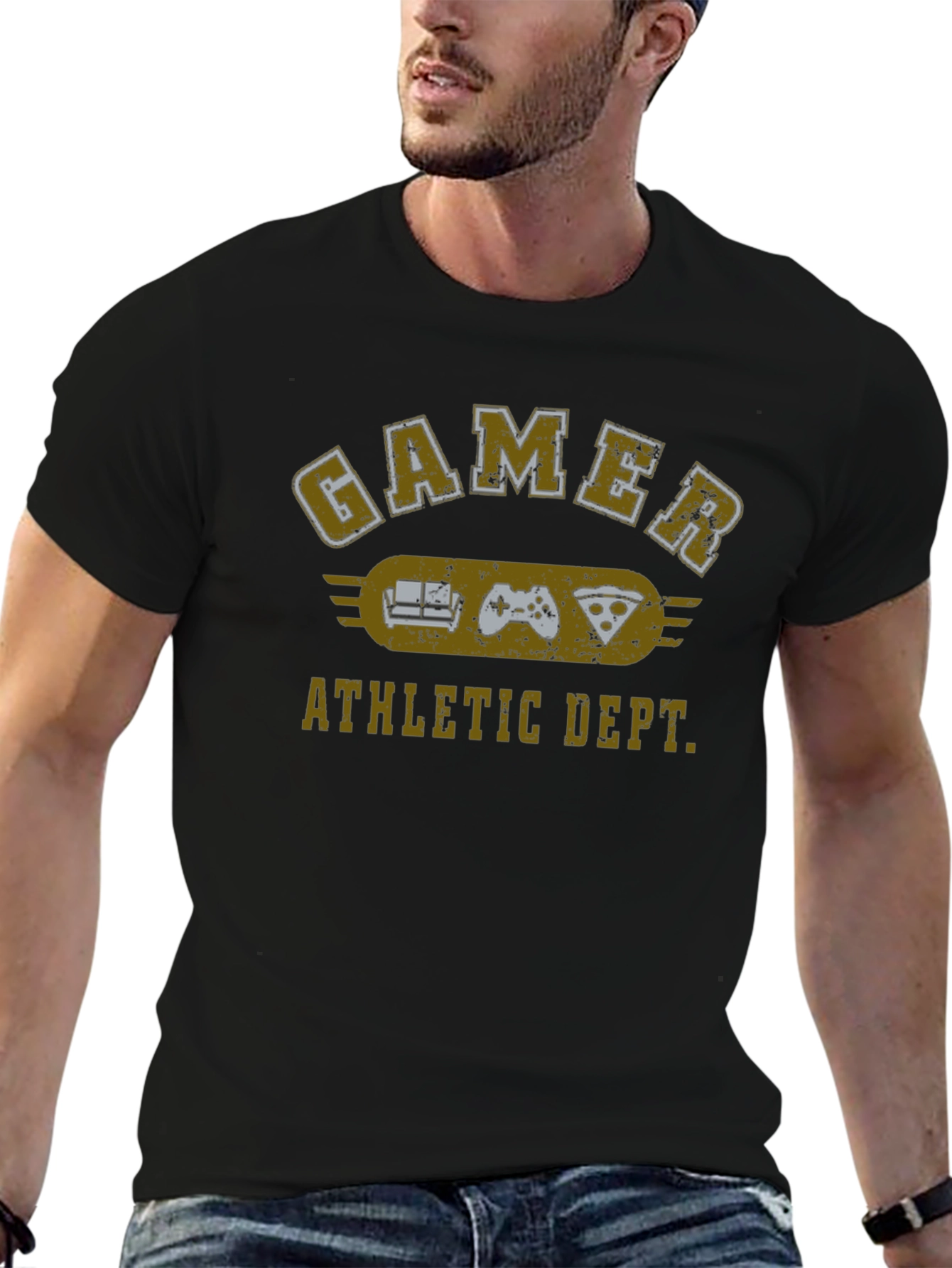 Gamer Athletic Dept. Graphic Tee - Black