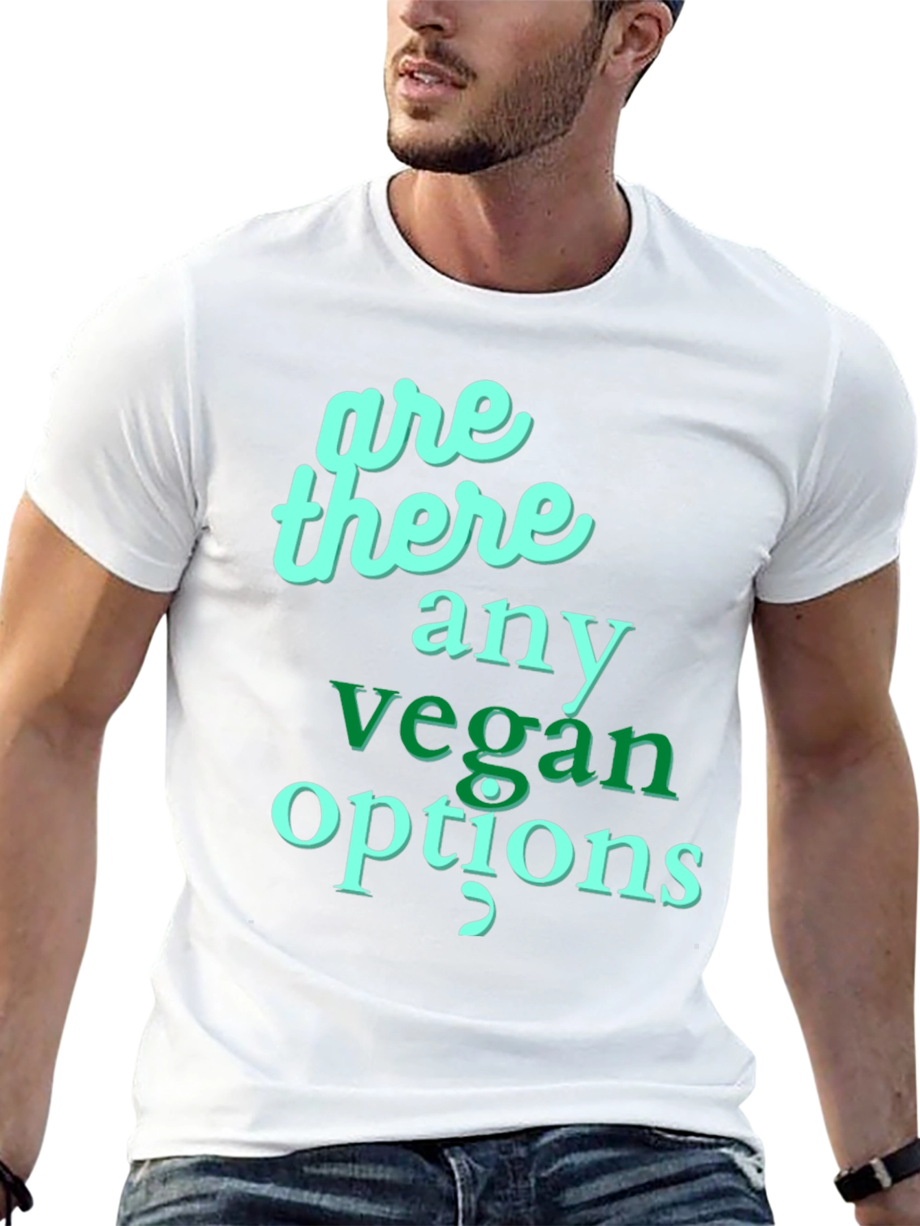 Vegan Options Graphic Tee - Unisex Crew Neck T-Shirt