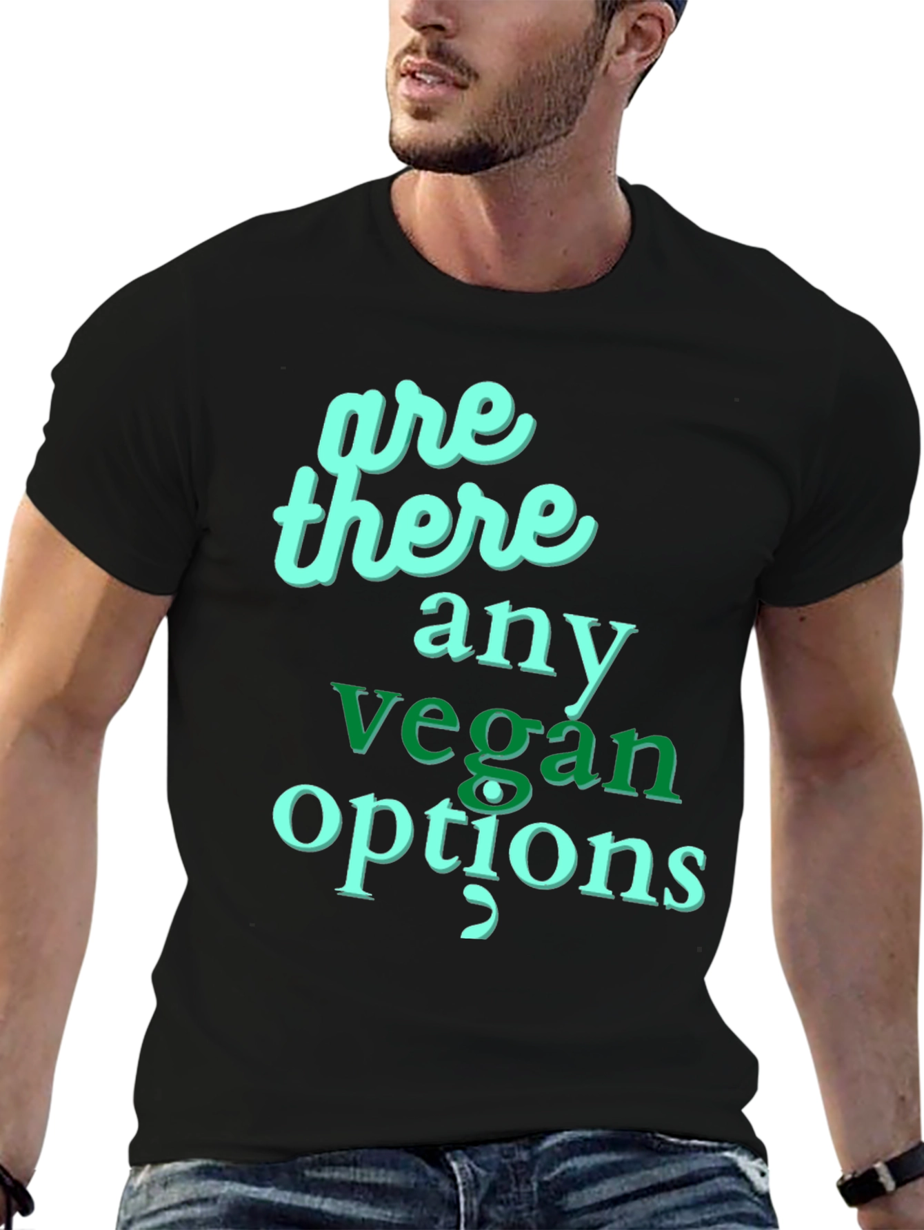 Vegan Options Graphic Tee - Unisex Crew Neck T-Shirt
