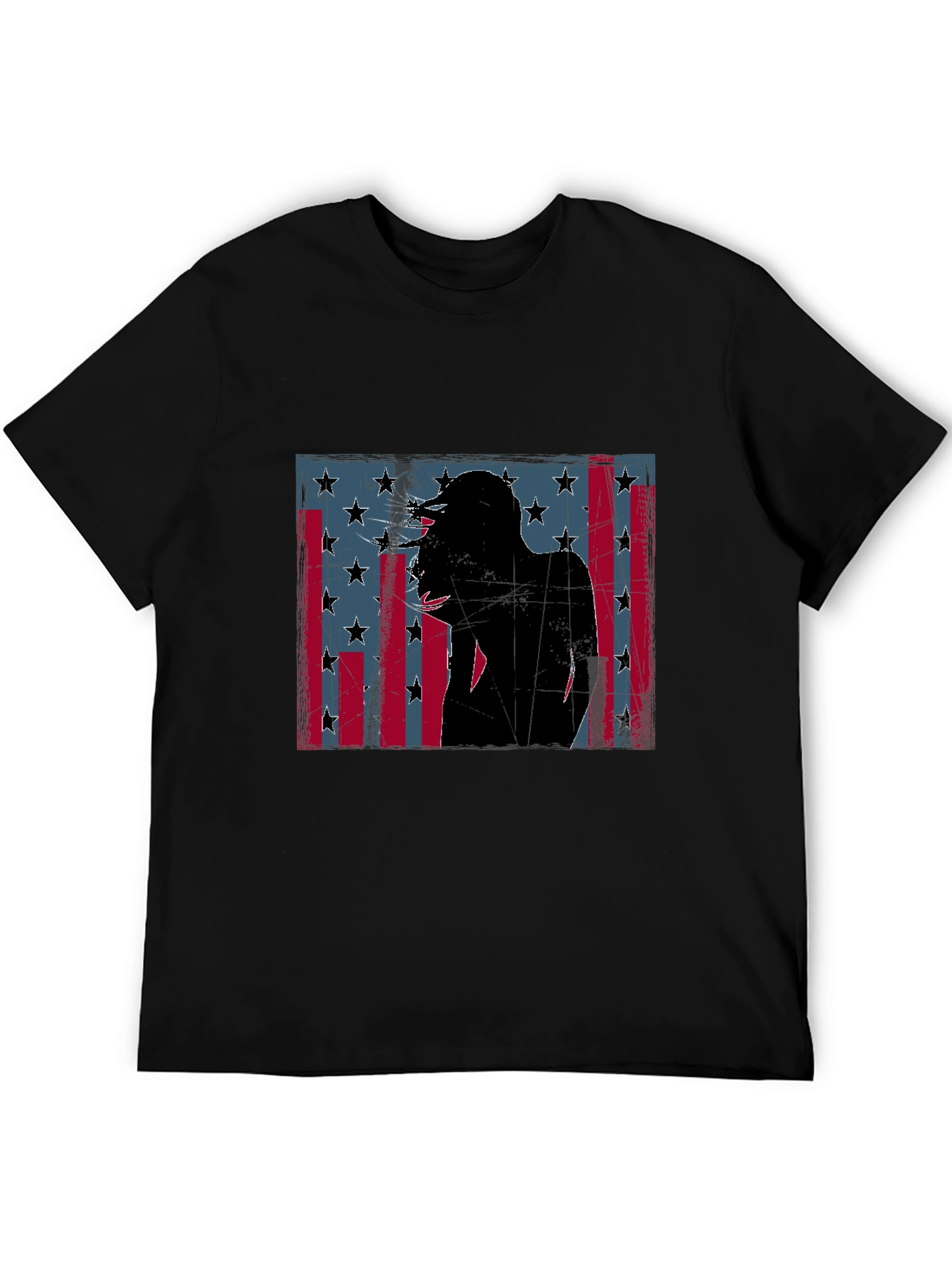 American Flag Silhouette Graphic Tee