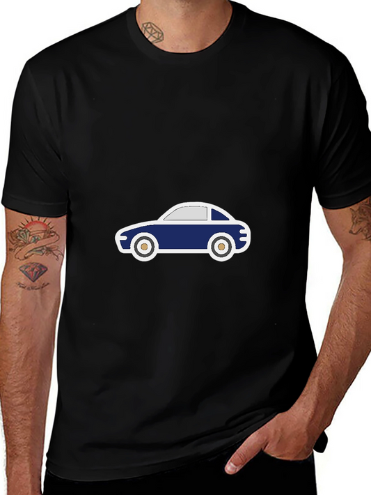 Cool Car Graphic Tee - Mens Black T-Shirt