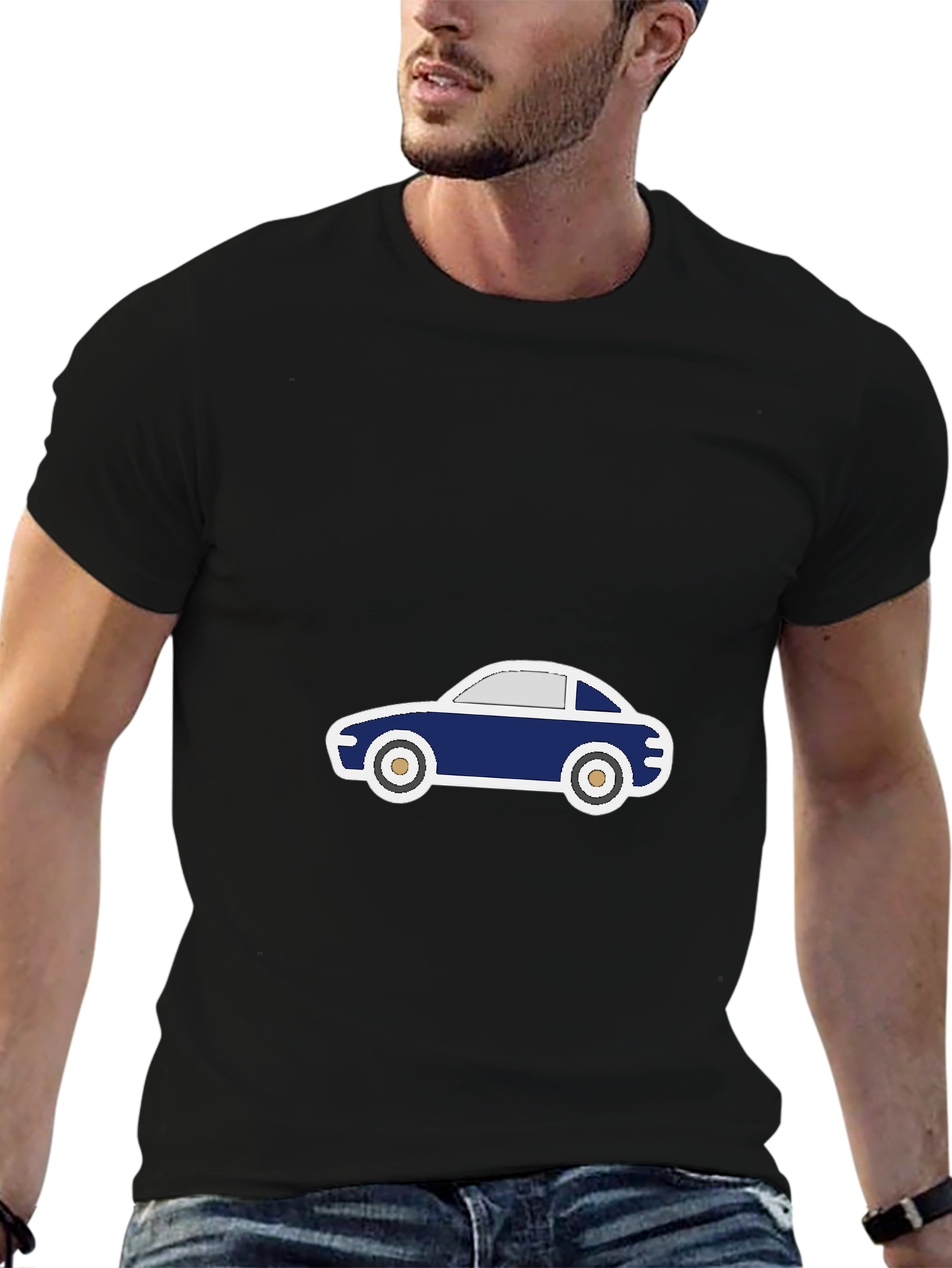 Cool Car Graphic Tee - Mens Black T-Shirt