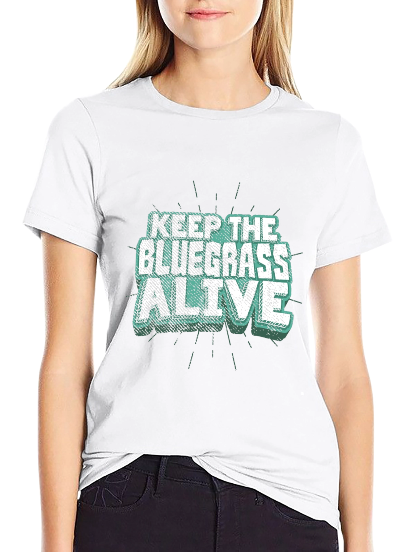 Keep The Bluegrass Alive Black T-Shirt