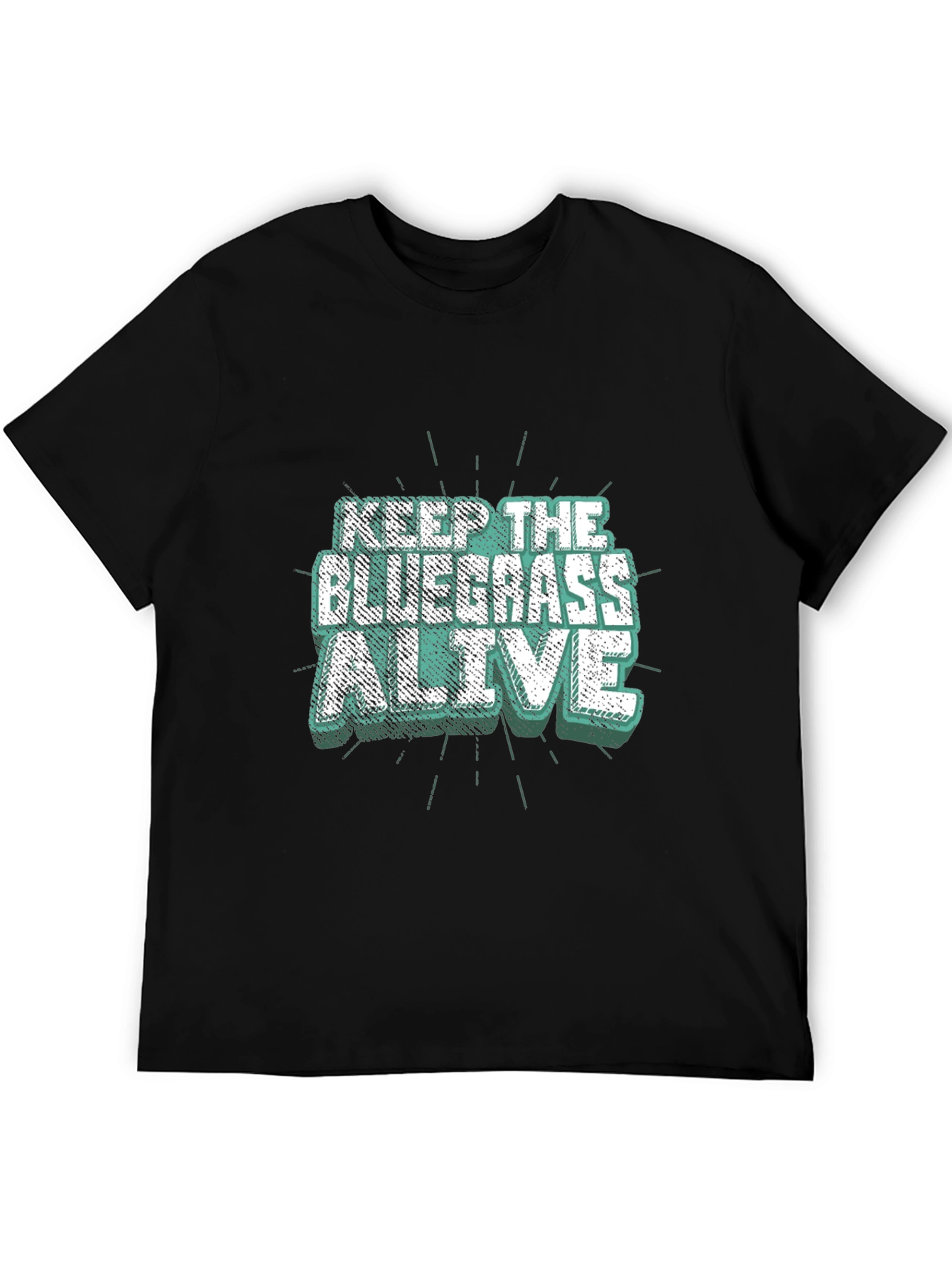 Keep The Bluegrass Alive Black T-Shirt