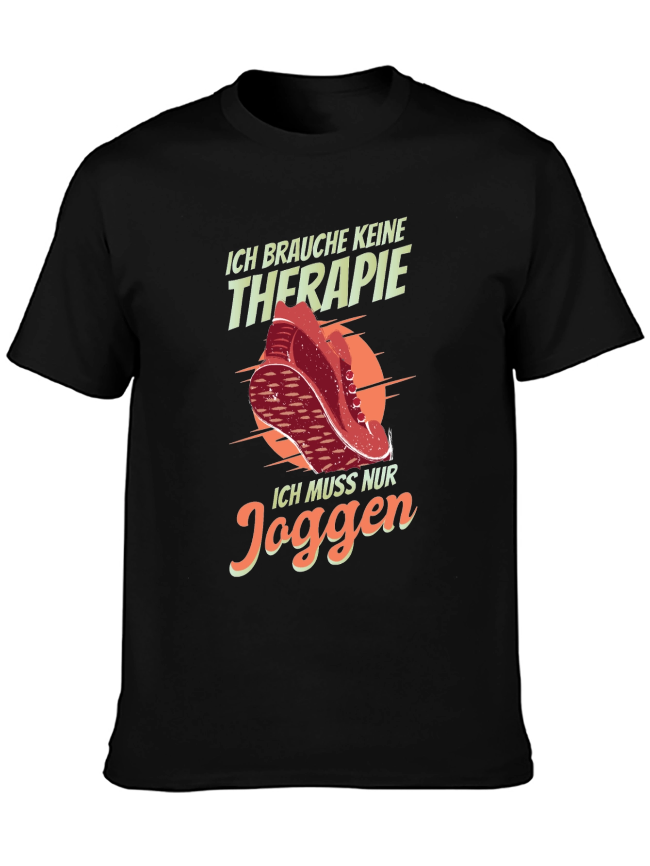 Running Therapy Graphic Tee - Jogging T-Shirt