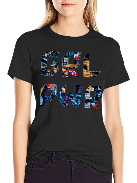 GRL PWR Graphic Print T-Shirt
