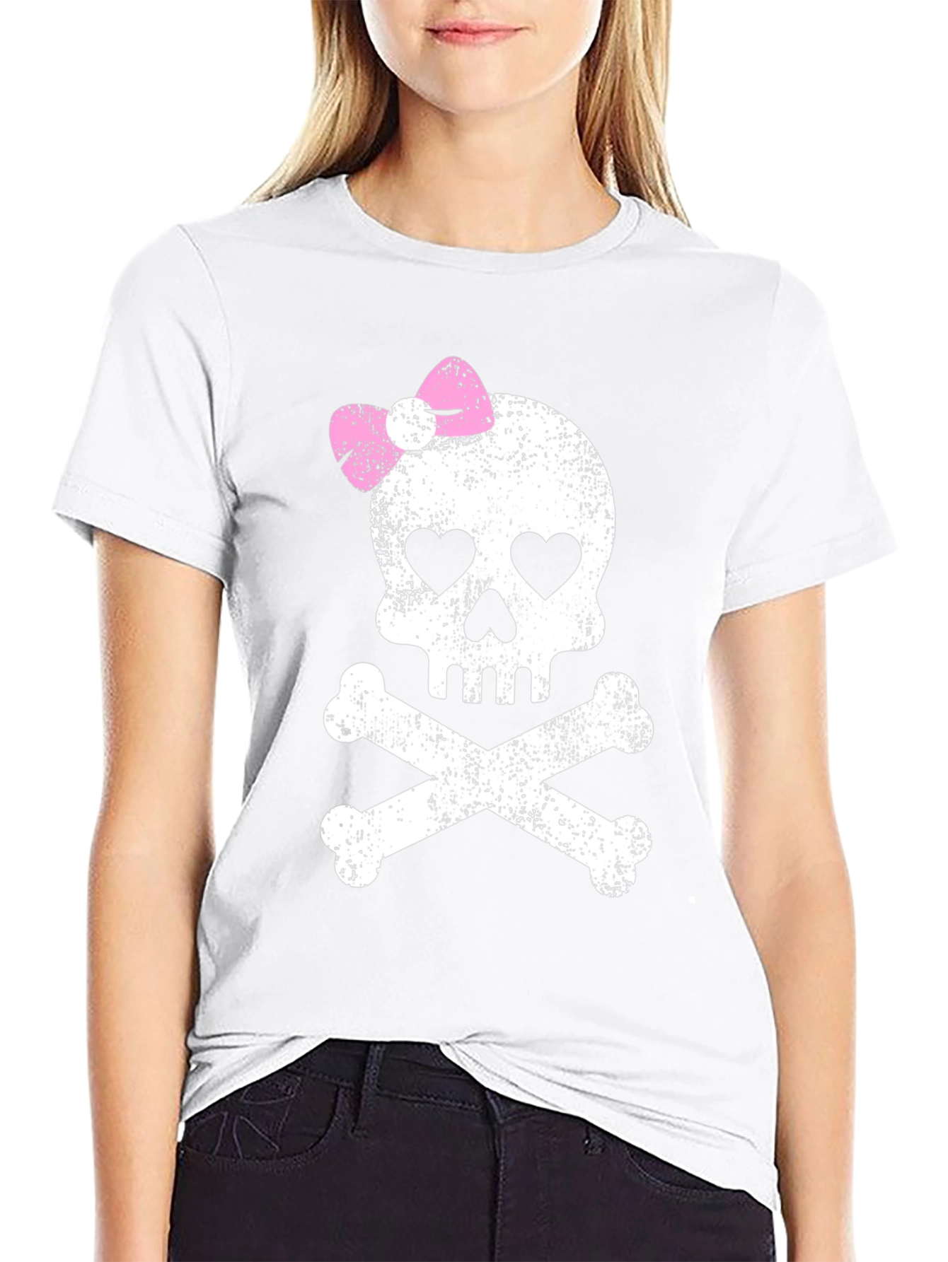 Skull & Crossbones Graphic Tee - Rocker Style