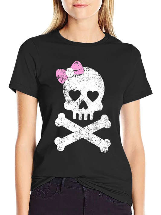 Skull & Crossbones Graphic Tee - Rocker Style