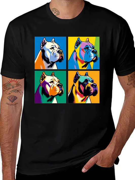 Pop Art Dog Breed Graphic T-Shirt - Stylish & Unique