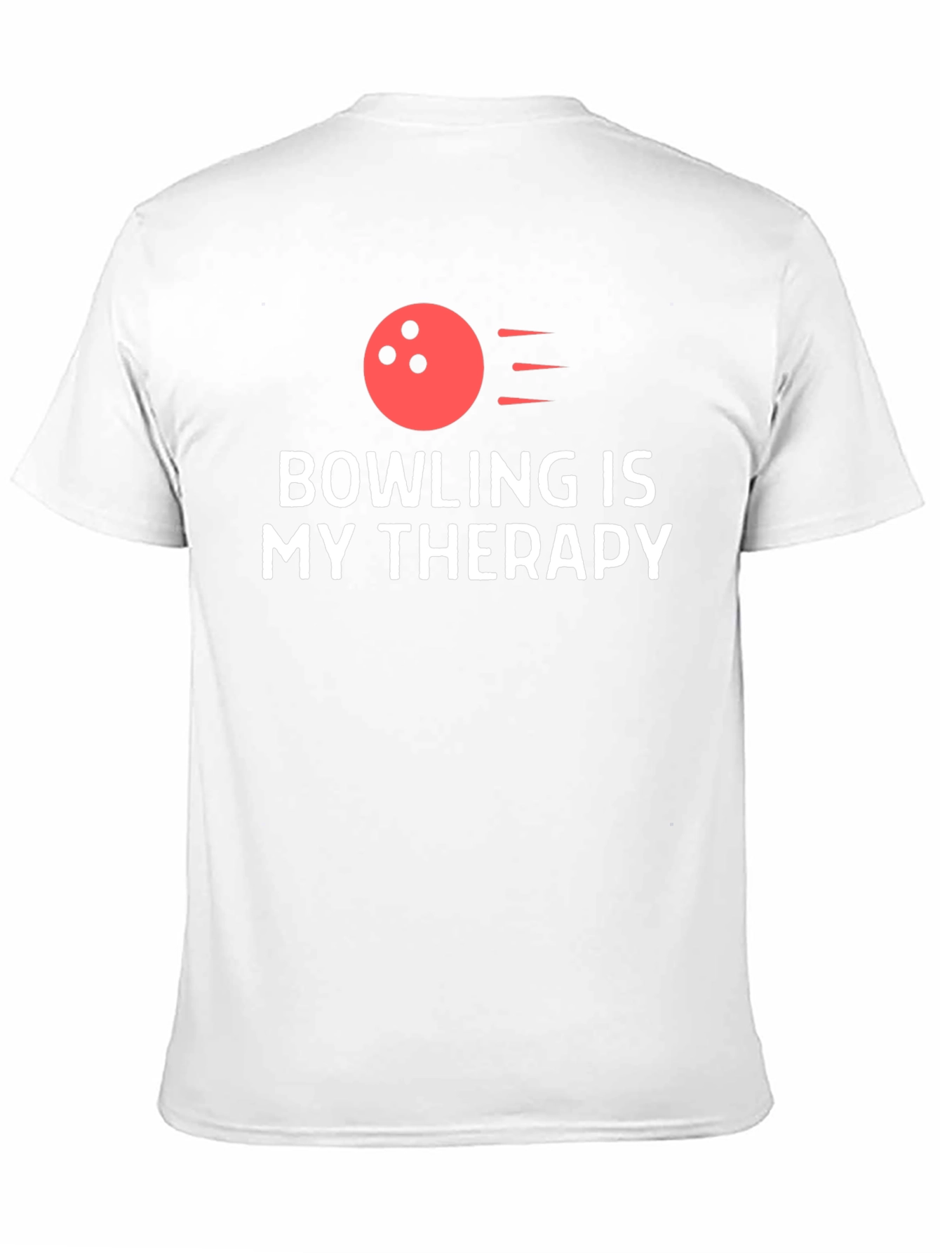 Bowling is My Therapy T-Shirt - Black Tee