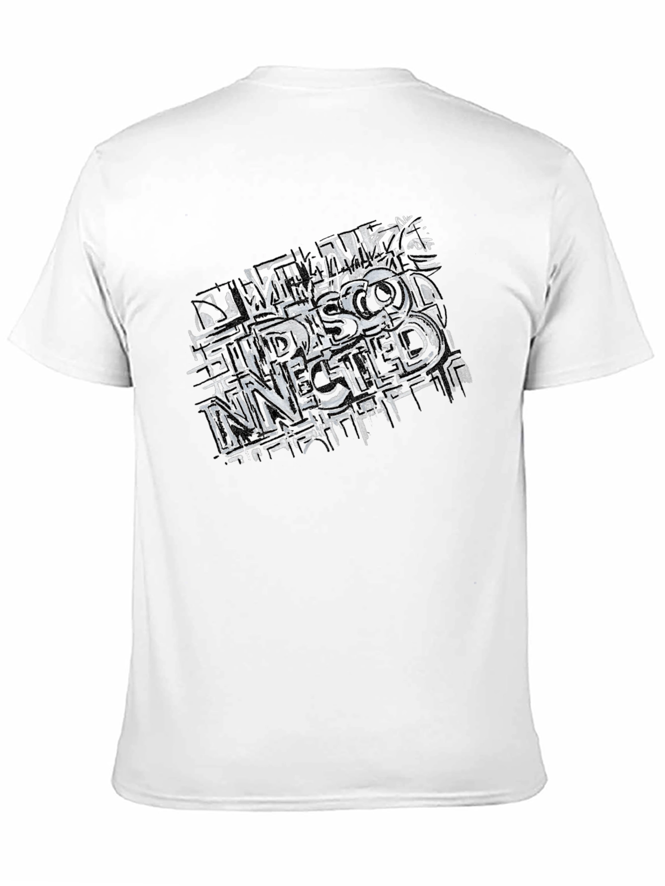 Edgy Graphic Tee - Disconnected Design