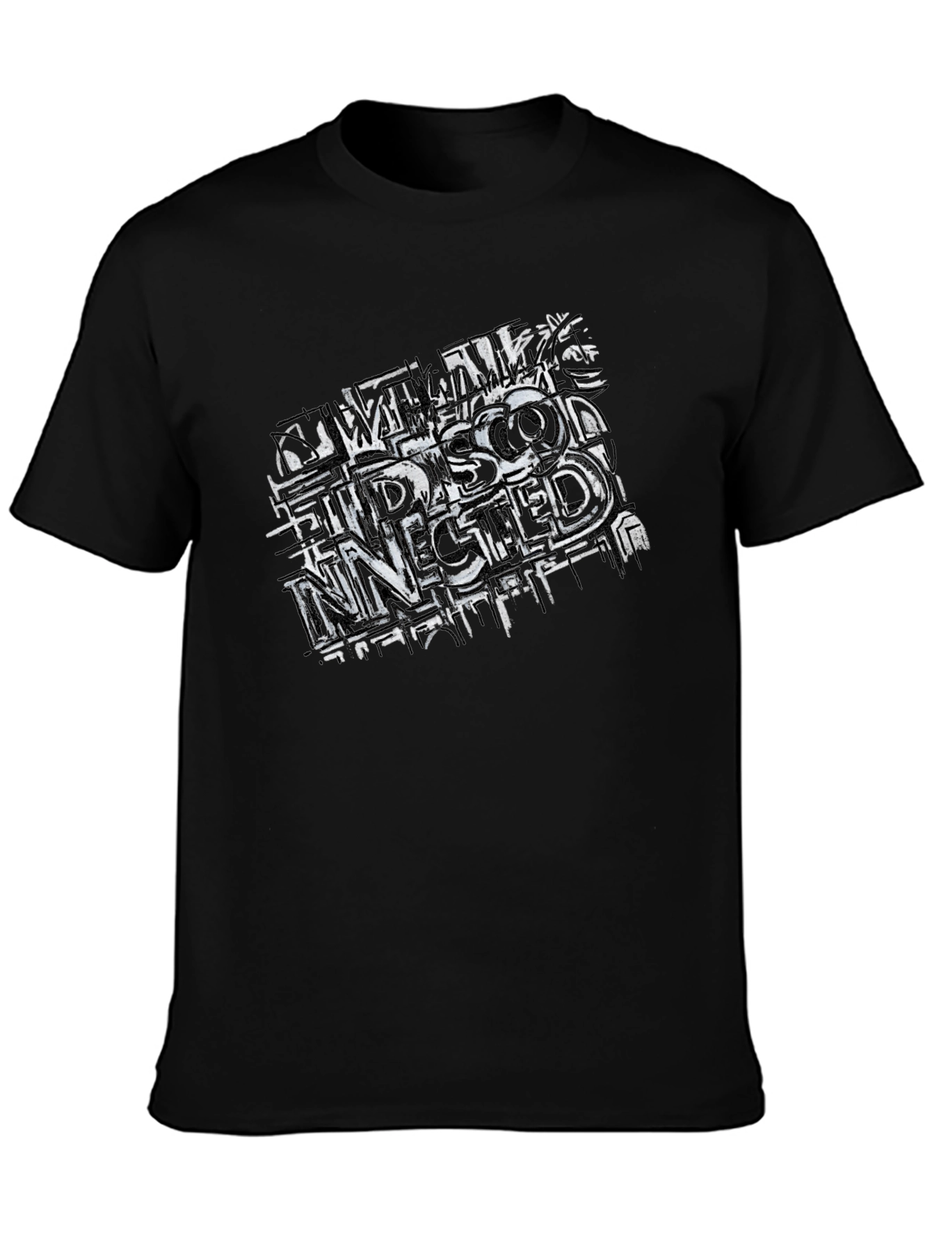 Edgy Graphic Tee - Disconnected Design