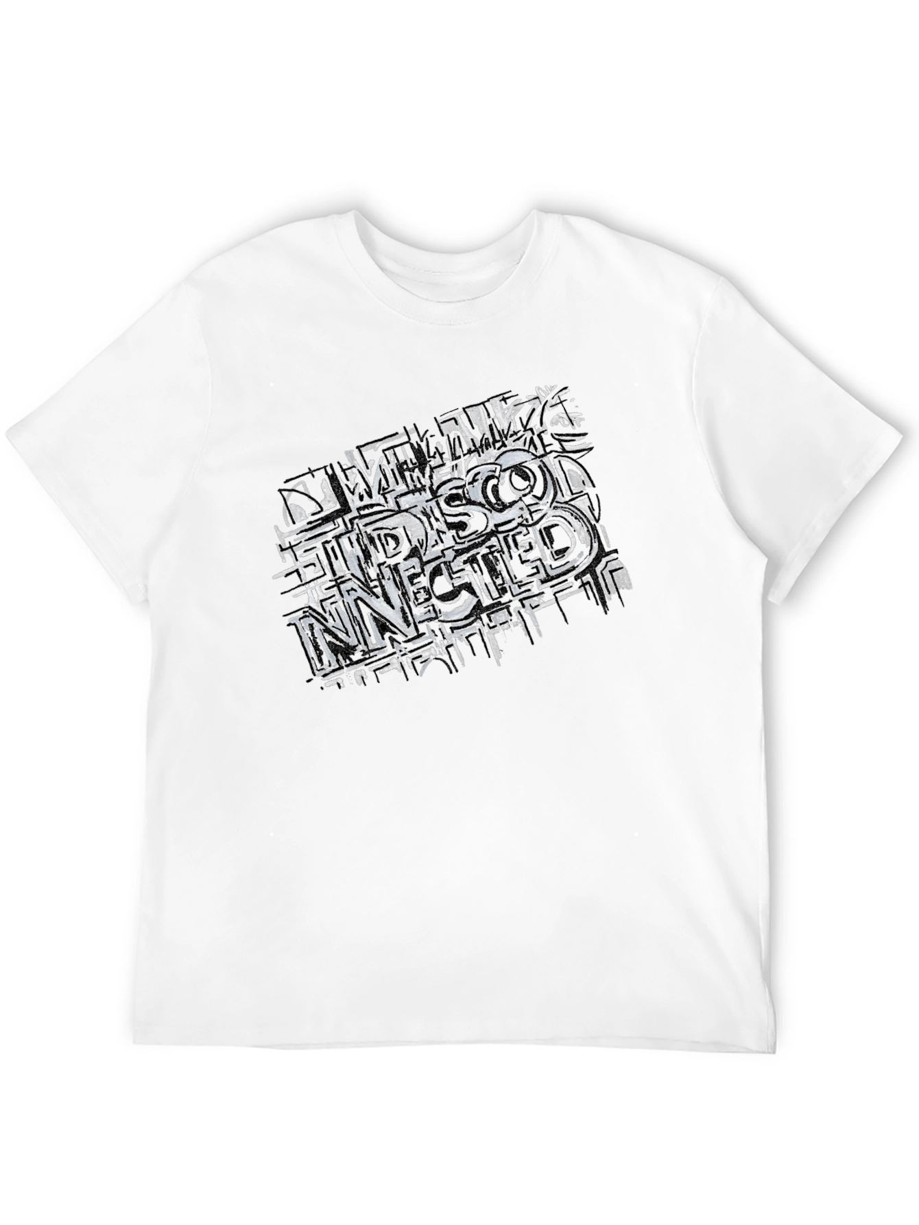 Edgy Graphic Tee - Disconnected Design