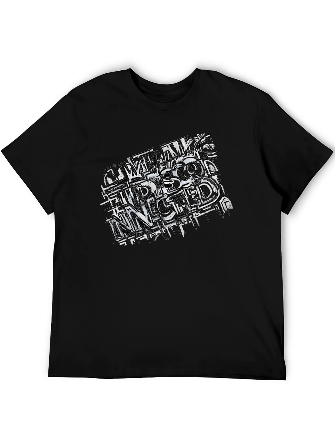 Edgy Graphic Tee - Disconnected Design