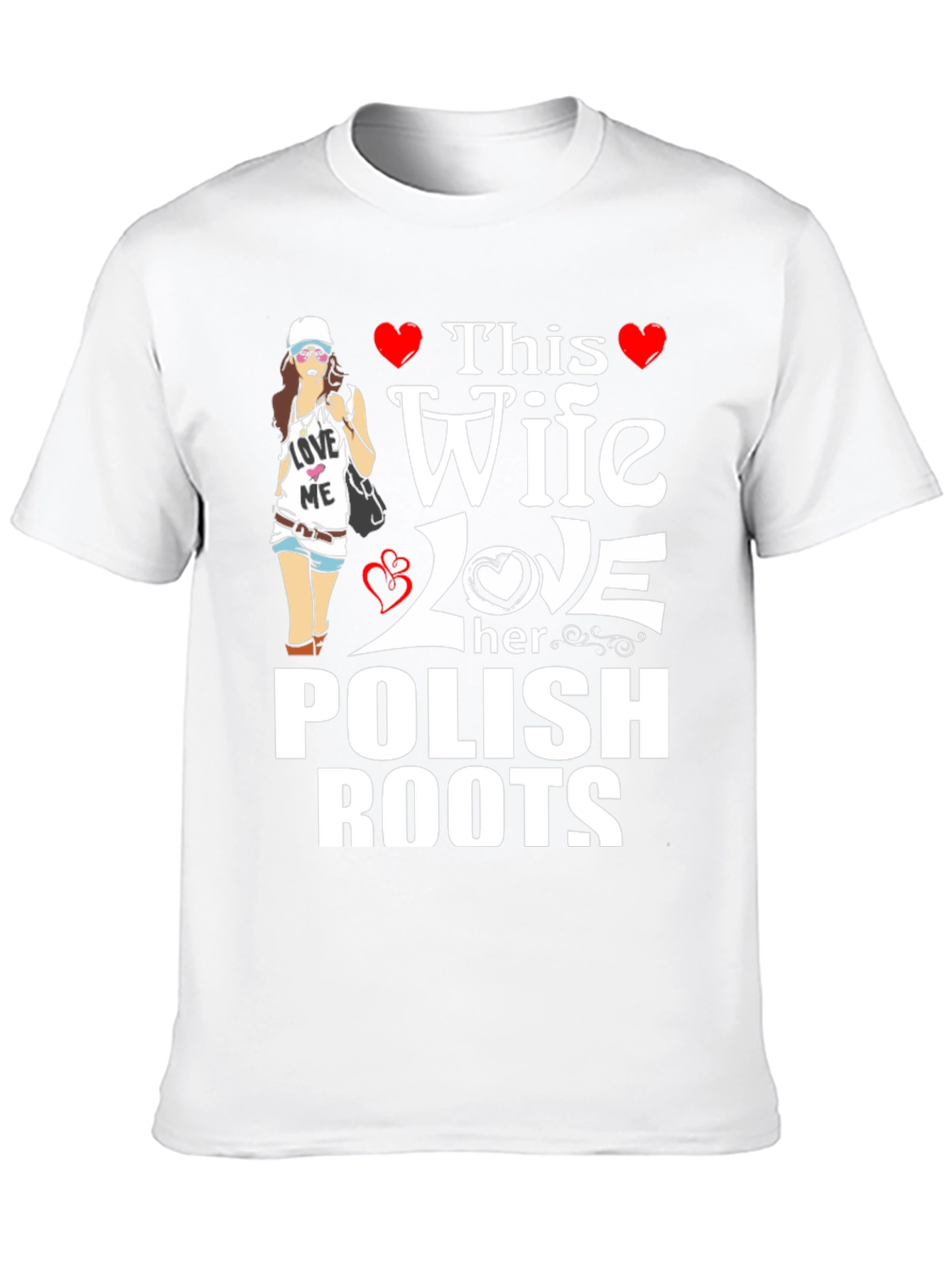 Polish Roots Wife Graphic T-Shirt