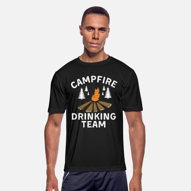 Campfire drinking team for adventure lover gift