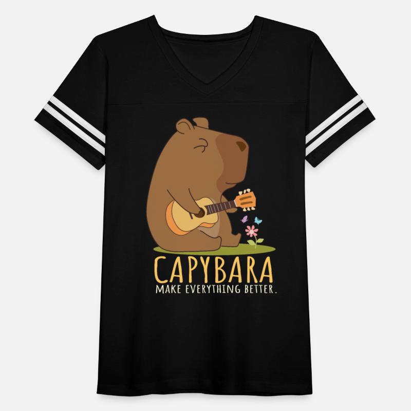 Capybara Playing Guitar Make Everything Better