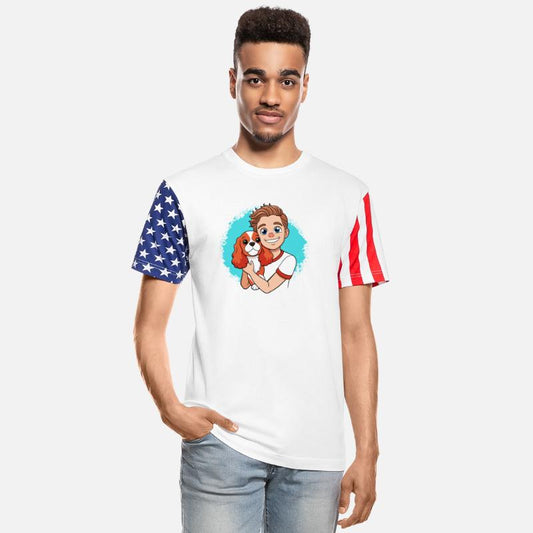 Cavalier King Charles Spaniel Cuddling with Human